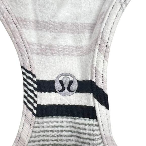 Lululemon Cool Racerback in Groovy Stripe Static Wave Dune Size 6 - Picture 8 of 8